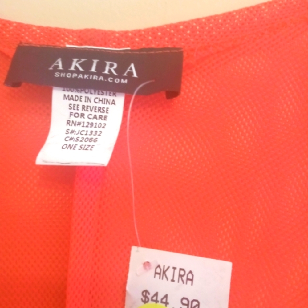 AKIRA Orange Maxi Kimono - Picture 4 of 4